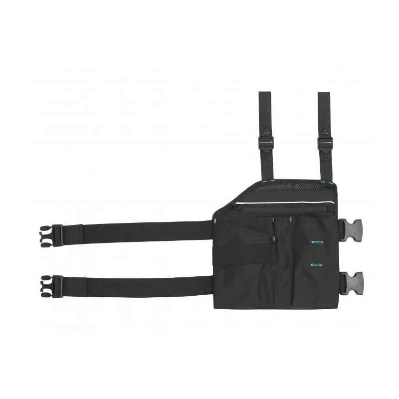 Tool pocket clip black 6 compartments (2pcs) HOGERT HT5K449