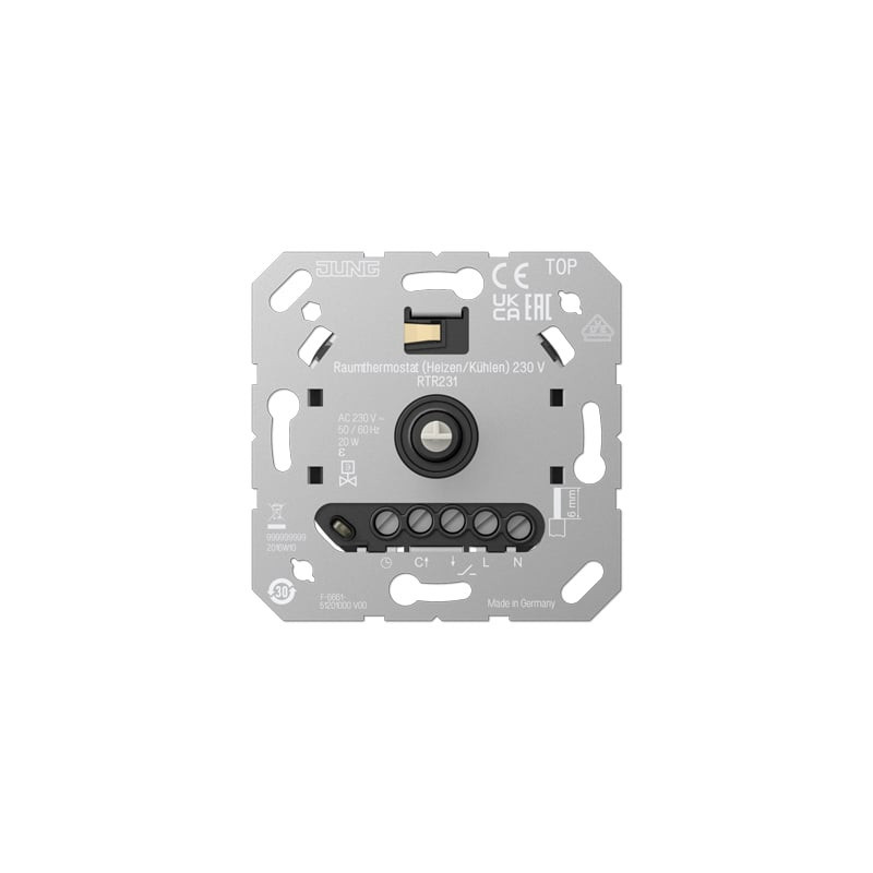 Kambario termostatas JUNG RTR231 (20w, 100mA, 230V)