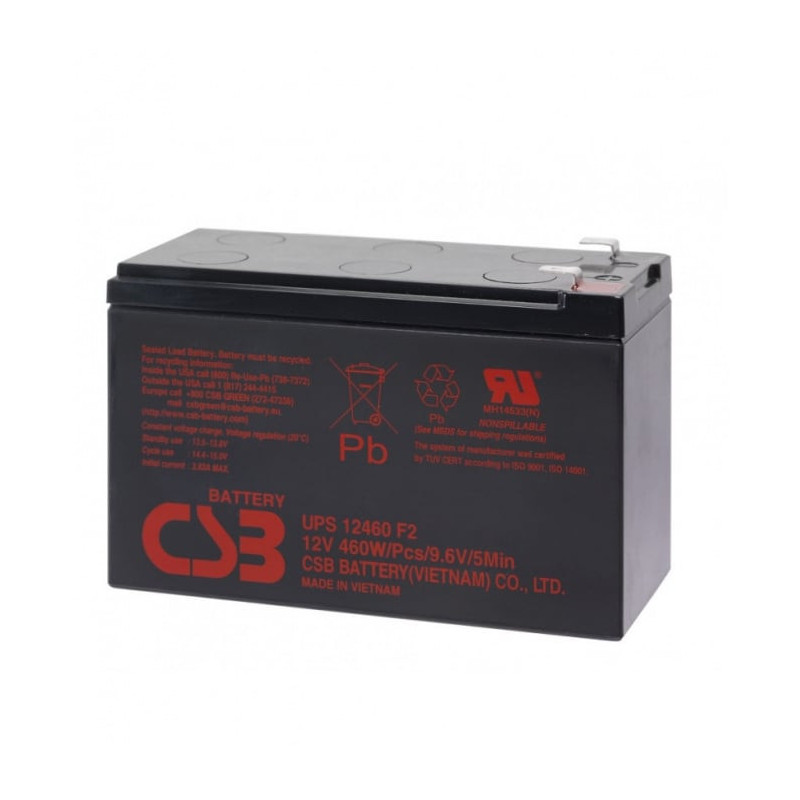 Akumuliatorius CSB (7.2Ah, 12V, F1)