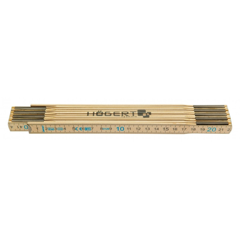 Medinė ruletė HOGERT HT4M262 (2m x 16mm)