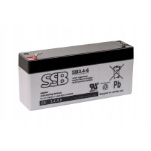 Battery (AGM) SSB SB (3.4Ah, 6V, F1, VRLA)