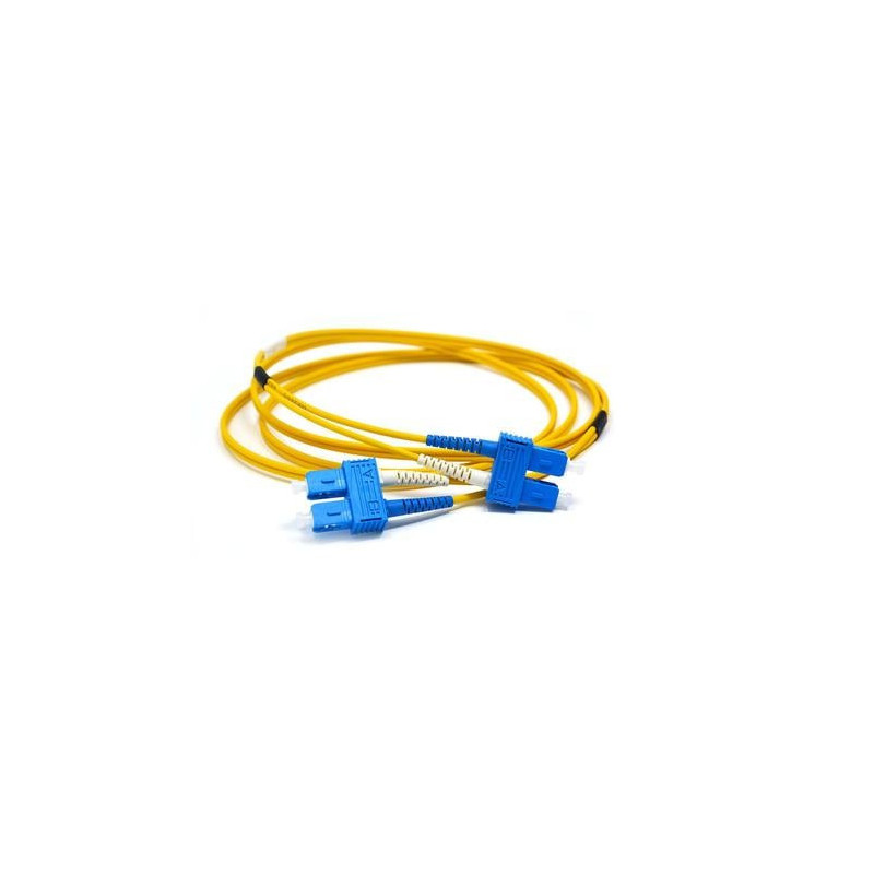 Optinis jungiamasis laidas SC / UPC-SC / UPC SM duplex (OS1 / OS2, LSZH, 2mm, 2m)