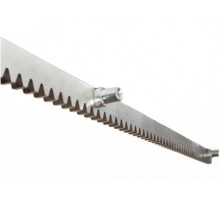 Geared metal belt for gates...