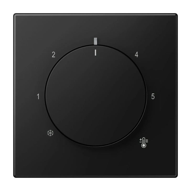 Thermostat cover JUNG LS1749BFSWM (matte black)