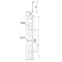 Mounting L-shaped profile...