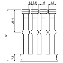 Plastic perforated channel...