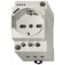 DIN rail socket with grounding Finder 7U0082300010 (LED indication, 16A)