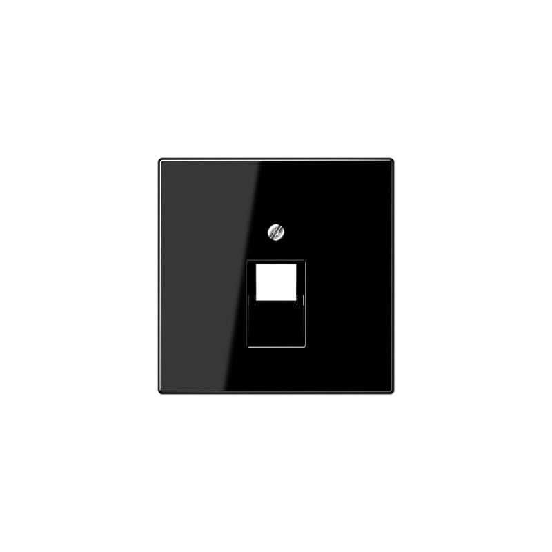 Computer socket trim JUNG LS969-1UASW (black, 1xRJ45)