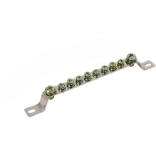 Copper grounding bar with screws LK-NONE-217 1U (17.8cm)