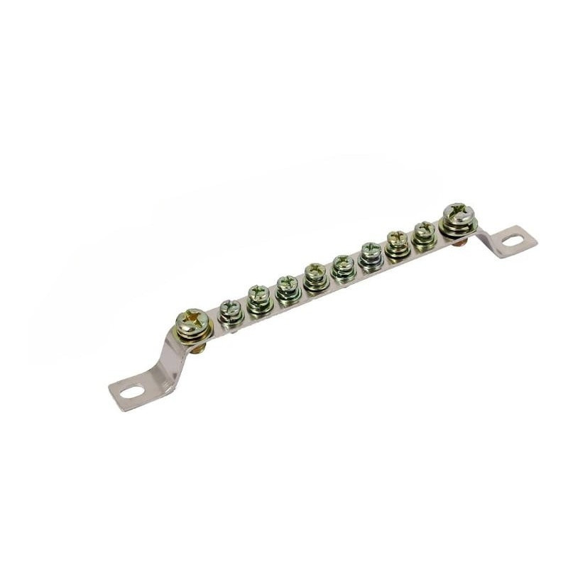 Copper grounding bar with screws LK-NONE-217 1U (17.8cm)