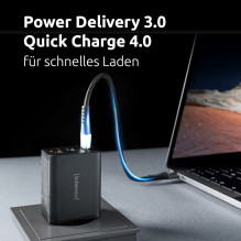 Intenso Power Adapter W65ACC GaN (Black, 65 Watt)