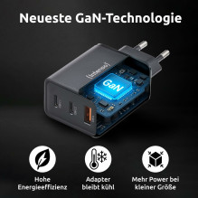 Intenso Power Adapter W65ACC GaN (Black, 65 Watt)