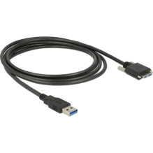 USB3.0 kabelis Delock A - Micro-B St / St 3.00m ar skrūvi