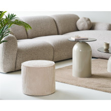POUF CORDUROY BEIGE D40X35CM POUF CORDUROY BEIGE D40X35CM