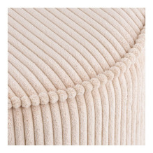 POUF CORDUROY BEIGE D40X35CM POUF CORDUROY BEIGE D40X35CM