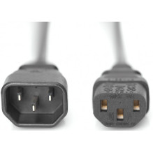 DIGITUS AK-440201-018-S Power Cord Extension Cable C14 - C13 M / F 1.8m DIGITUS AK-440201-018-S Power Cord Extension Cable C14 - C13 M / F 1.8m