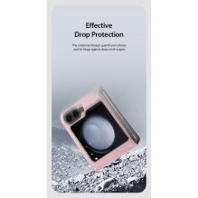 DUX DUCIS BRIL dėklas, skirtas SAMSUNG Z Flip6 5G, rožinis