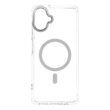Dėklas, skirtas Samsung A07 / A08 Frame Skaidrus hibridinis Mag Dėklas compatible su permatomu „MagSafe“