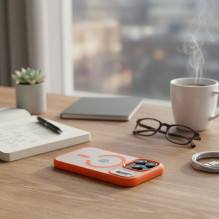 Case for iPhone 17 Pro Max / 18 Pro Max Flexline Mag Cover compatible with MagSafe orange Case for iPhone 17 Pro Max / 18 Pro Max Flexline Mag Cover compatible with MagSafe orange