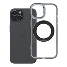 „iPhone 15“ dėklas su apvaliu stovu, suderinamas su „MagSafe“, juodas „iPhone 15“ dėklas su apvaliu stovu, suderinamas su „MagSafe“, juodas