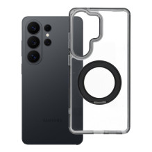 Case for Samsung S26 ULTRA Frame Circle Stand compatible with MagSafe black Case for Samsung S26 ULTRA Frame Circle Stand compatible with MagSafe black