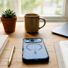 Case for iPhone 16 Forcell F-Protect BumperX Premium compatible with MagSafe navy blue Case for iPhone 16 Forcell F-Protect BumperX Premium compatible with MagSafe navy blue