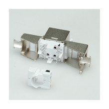 ROLINE Cat.6 / Class E Keystone Jack, RJ-45, shielded, SLIM, toolless silver ROLINE Cat.6 / Class E Keystone Jack, RJ-45, shielded, SLIM, toolless silver