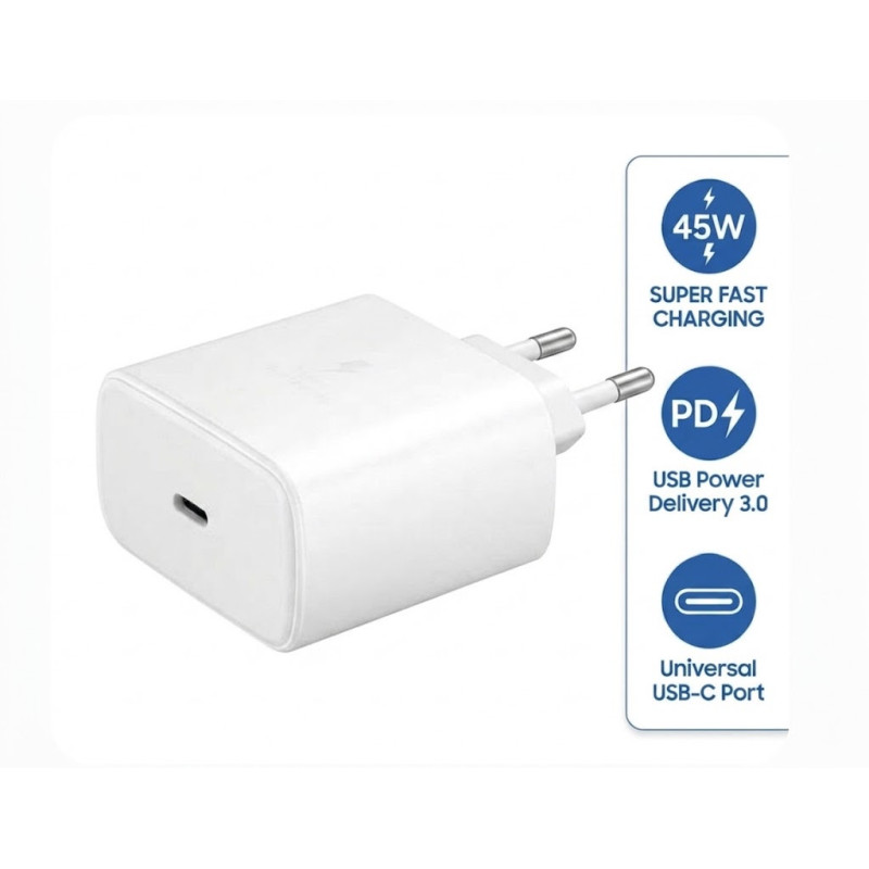 Galingas 45 W įkroviklis, USB-C, maitinimo šaltinis