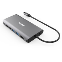 Unitek Hub USB-C 3.1 8w1 z Power Delivery 100W