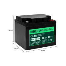 Greencell AGM VRLA 12V 50Ah...