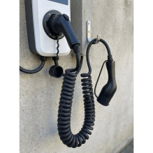 Spiral charging cable Type 2 - Type 2 - ( 16A, 3 Phases, 11KW ) Spiral charging cable Type 2 - Type 2 - ( 16A, 3 Phases, 11KW )