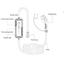 Charging cable 220V - type 2 ( 16A, 1 phase 3.6 kW) Charging cable 220V - type 2 ( 16A, 1 phase 3.6 kW)