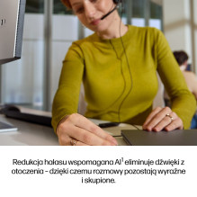HP Poly Mission 415 monofoninės USB laidinės ausinės klasikinės HP Poly Mission 415 monofoninės USB laidinės ausinės klasikinės