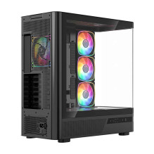 MODECOM Volcano AQ200 ARGB Midi Black ausinės