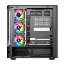 MODECOM Volcano AQ200 ARGB Midi Black ausinės