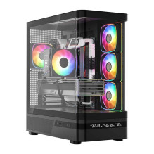 MODECOM Volcano AQ200 ARGB Midi Black ausinės