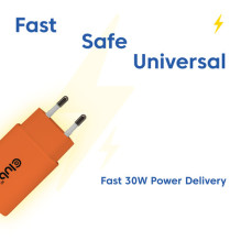 Club3D Lifestyle USB-C Charger 30W, 2pcs Orange retail Club3D Lifestyle USB-C Charger 30W, 2pcs Orange retail