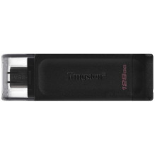 „Kingston“ 128 GB „DataTraveler 70“ USB-C, juodas, DT70 / 128 GB