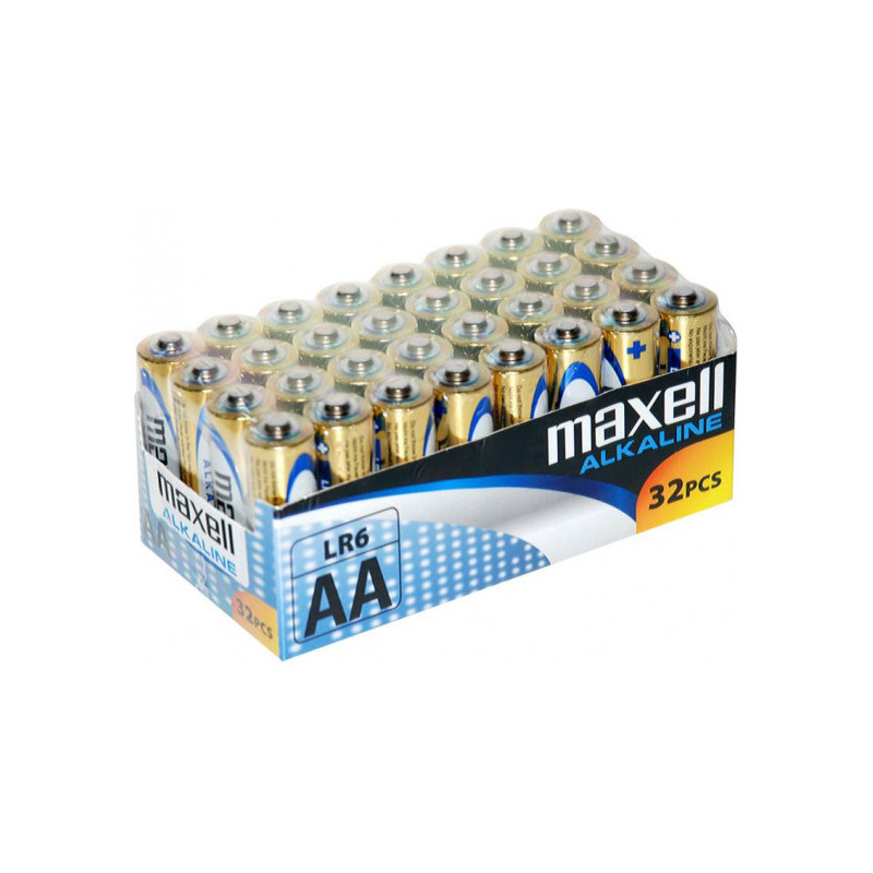 MAXELL AA / R6 baterijos 32 vnt.