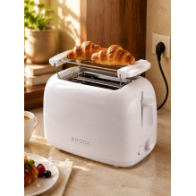 Brock BT 1008 WH Toaster 650-750W, White Brock BT 1008 WH Toaster 650-750W, White