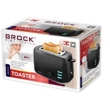 Brock BT 1005 BK Toaster 800W, Black