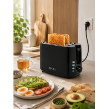 Brock BT 1005 BK Toaster 800W, Black