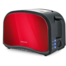 Brock BT 1002 RD Toaster 800W, Red Brock BT 1002 RD Toaster 800W, Red