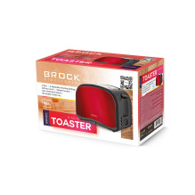 Brock BT 1002 RD Toaster 800W, Red Brock BT 1002 RD Toaster 800W, Red