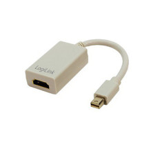 Logilink Mini DisplayPort į HDMI adapteris. 0.15m. weiß Logilink Mini DisplayPort į HDMI adapteris. 0.15m. weiß