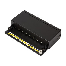 Patchpannel Desktop 8 Port Cat6A STP juoda LogiLink Patchpannel Desktop 8 Port Cat6A STP juoda LogiLink