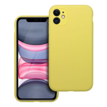 Case for iPhone 11 Silicone 2mm (camera protection) yellow