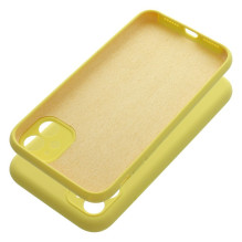 iPhone 11 silikoninis 2 mm dėklas (apsauga nuo kameros), geltonas