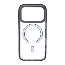 „iPhone 17 Pro Max / 18 Pro Max“ korpusas, skaidrus hibridinis Mag, suderinamas su „MagSafe“, juodas „iPhone 17 Pro Max / 18 Pro Max“ korpusas, skaidrus hibridinis Mag, suderinamas su „MagSafe“, juodas