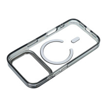 „iPhone 17 Pro Max / 18 Pro Max“ korpusas, skaidrus hibridinis Mag, suderinamas su „MagSafe“, juodas „iPhone 17 Pro Max / 18 Pro Max“ korpusas, skaidrus hibridinis Mag, suderinamas su „MagSafe“, juodas